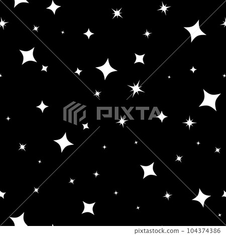 Star seamless pattern. Bright sparkles firework symbols background. 104374386