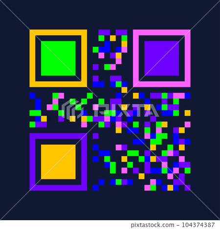 QR code. Quick Response code. Marketing and inventory management. 104374387