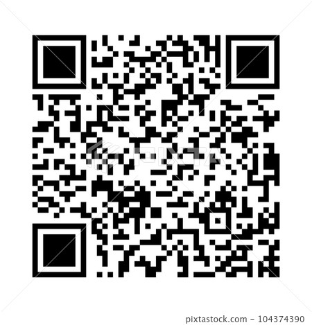 Black white QR code. Quick Response code. Marketing and inventory management. Black white QR code. Quick Response code. Marketing and inventory management. 104374390