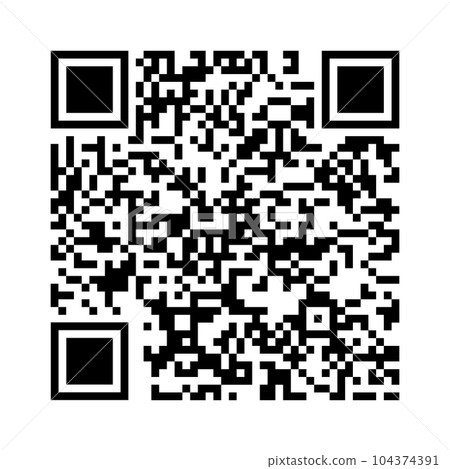 Black white QR code. Quick Response code. Marketing and inventory management. Black white QR code. Quick Response code. Marketing and inventory management. 104374391