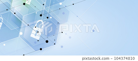 Cyber security and information or network protection. Future technology web services for business and internet project 104374810