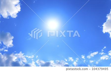 AI圖像生成生成的天空和雲彩 104379495