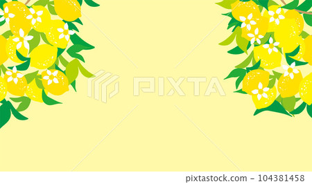 lemon refreshing background illustration lemon refreshing background illustration 104381458
