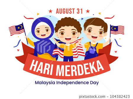 Malaysia Independence Day Vector Illustration on 31 August with Kids Waving Flag in National Holiday Flat Cartoon Hand Drawn Background Templates Malaysia Independence Day Vector Illustration on 31 August with Kids Waving Flag in National Holiday Flat Cartoon Hand Drawn Background Templates 104382423