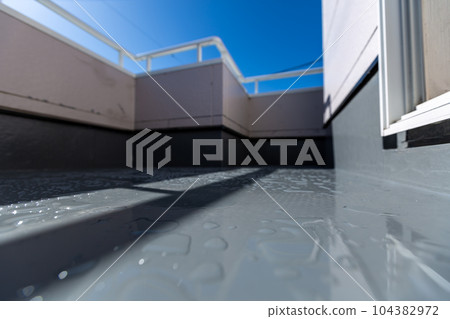 Balcony repair work balcony 104382972