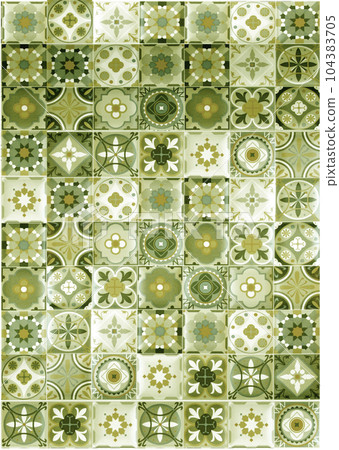 The wall or the floor are decorated with colorful of tiles, Colorful vintage ceramic tiles wall decoration, tiles background. moroccan tile pattern background. The wall or the floor are decorated with colorful of tiles, Colorful vintage ceramic tiles wall decoration, tiles background. moroccan tile pattern background. 104383705