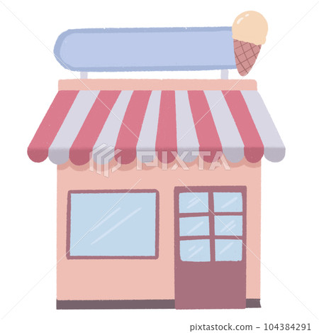 ice cream storefront ice cream storefront 104384291