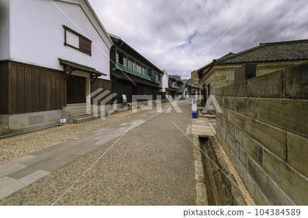 Nagasaki Dejima in cloudy weather / Dejima, Nagasaki, Japan 104384589