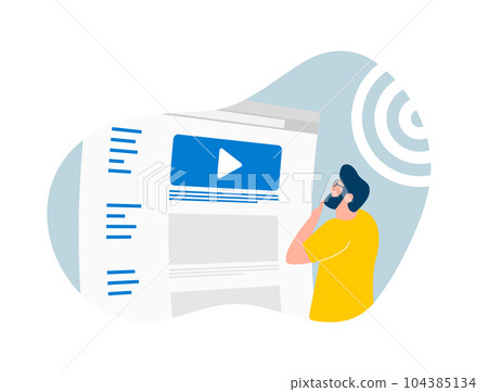 Online Advertising - Programmatic and Native ads concept. Media promotion with digital banner blocks on websites. Effective marketing strategy Online Advertising - Programmatic and Native ads concept. Media promotion with digital banner blocks on websites. Effective marketing strategy 104385134