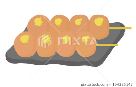 illustration of ball konjac illustration of ball konjac 104385142