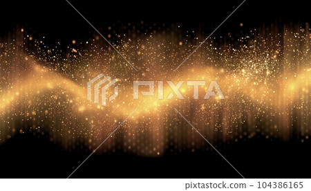 Gold sparks isolated on a black background. Gold sparks isolated on a black background. 104386165