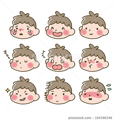 Child face icon (boy) Child face icon (boy) 104386346