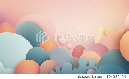 Professional background with different shapes in pastel colors Professional background with different shapes in pastel colors 104386434