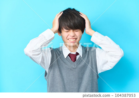 Male junior high school student High school student 104387053