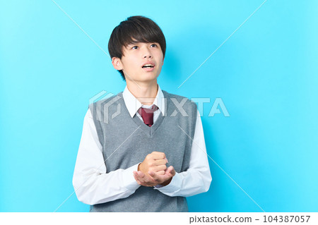Male junior high school student High school student 104387057