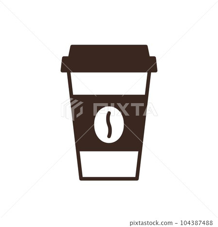 Disposable paper coffee cup linear icon isolated on white background. Take away hot drink vector illustration. Coffee shop design element. Cafe or restaurant menu symbol. Coffee house outline logo Disposable paper coffee cup linear icon isolated on white background. Take away hot drink vector illustration. Coffee shop design element. Cafe or restaurant menu symbol. Coffee house outline logo 104387488