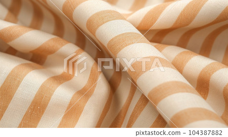 Background image of striped hemp fabric: detailed CG image 104387882