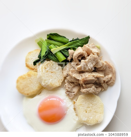 一盤多種口味 我們家的山藥炒方形大小 104388959