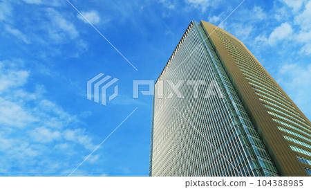 Akasaka Biz Tower and blue sky cityscape Akasaka Biz Tower and blue sky cityscape 104388985