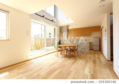 Stylish living dining kitchen image Stylish living dining kitchen image 104389146