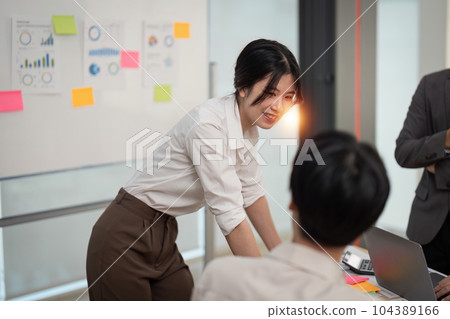 Professional Business people and Leadership and Teamwork and marketing strategy planning in the corporate Professional Business people and Leadership and Teamwork and marketing strategy planning in the corporate 104389166
