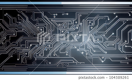 計算機電路板圖像背景圖像：詳細的CG圖像 104389261