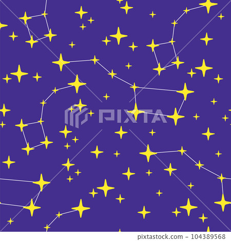 Seamless pattern with funny mermaids vector illustration 104389568