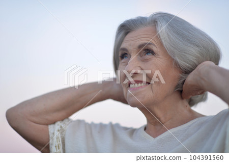 portrait of a beautiful woman in summer portrait of a beautiful woman in summer 104391560