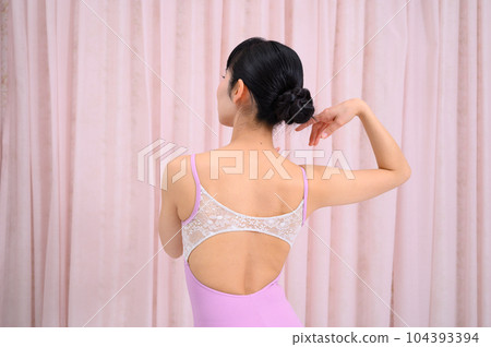 芭蕾舞女演員擺姿勢 芭蕾舞女演員擺姿勢 104393394