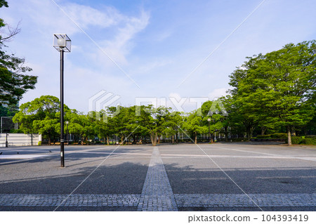 夏天的早晨,代代木公園活動廣場(東京澀谷) 夏天的早晨,代代木公園活動廣場(東京澀谷) 104393419