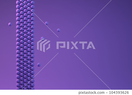 Bubles abstrac background. Purple color. rendering 104393626