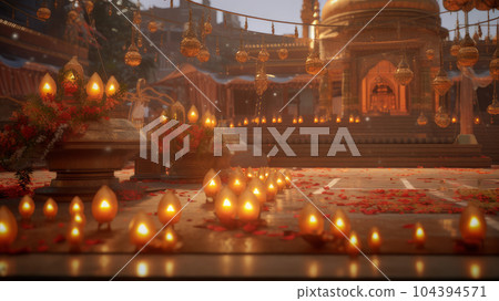 Diwali is the festival of light. Generative AI 104394571