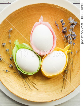 Colorful Easter eggs Colorful Easter eggs 104394890