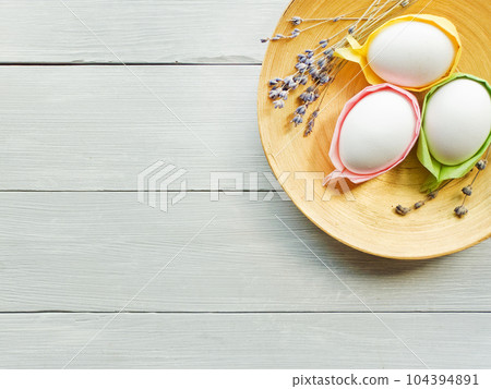 Colorful Easter eggs Colorful Easter eggs 104394891