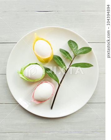 Colorful Easter eggs Colorful Easter eggs 104394894