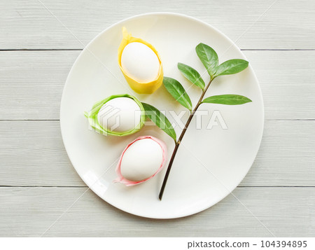 Colorful Easter eggs Colorful Easter eggs 104394895