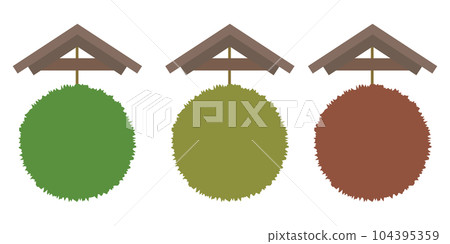 Sugidama illustration 3 color set Sugidama illustration 3 color set 104395359