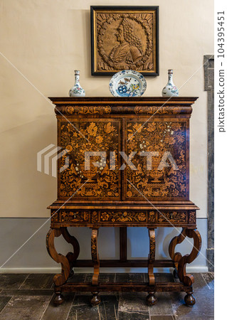 Interior of Castle Belvedere near Weimar Thuringia Germany is a elegant summer residence dating from 18th century. Interior of Castle Belvedere near Weimar Thuringia Germany is a elegant summer residence dating from 18th century. 104395451