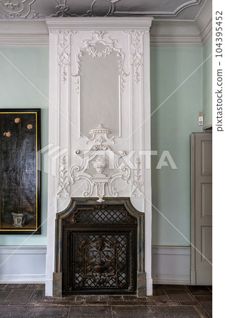 Interior of Castle Belvedere near Weimar Thuringia Germany is a elegant summer residence dating from 18th century. Interior of Castle Belvedere near Weimar Thuringia Germany is a elegant summer residence dating from 18th century. 104395452