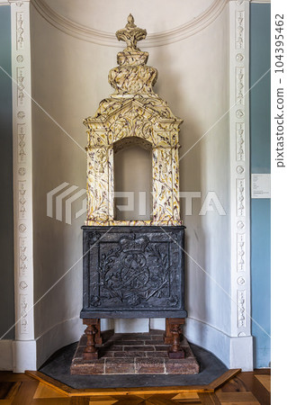 Interior of Castle Belvedere near Weimar Thuringia Germany is a elegant summer residence dating from 18th century. Interior of Castle Belvedere near Weimar Thuringia Germany is a elegant summer residence dating from 18th century. 104395462