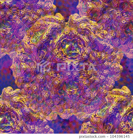 an amazing strange fractal seamless pattern background, 3d rendering an amazing strange fractal seamless pattern background, 3d rendering 104396145