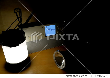 Emergency flashlights and radios Emergency flashlights and radios 104396673