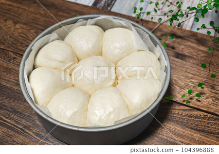 麵包製作 模具中二次發酵 104396888