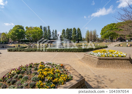 Fountain Square in Setagaya Park, Ikejiri, Setagaya Ward, Tokyo 104397054