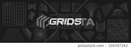 Cyberpunk style vector collection. Cyberpunk style vector collection. 104397262
