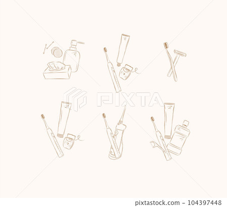 Dental care compositions beige 104397448