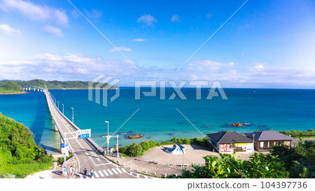下關市角島大橋的壯麗景色 下關市角島大橋的壯麗景色 104397736
