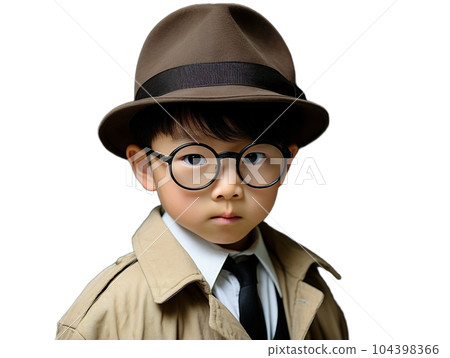 男孩打扮成偵探2 104398366