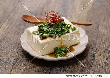 韭菜醬油凍豆腐 104398383