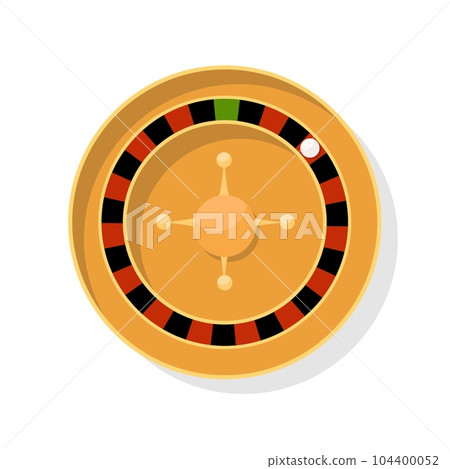 Roulette wheel. Fortune gambling round table Roulette wheel. Fortune gambling round table 104400052